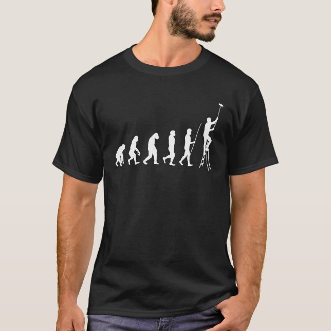Camiseta Evolução Pintor Para Pintores (Frente)