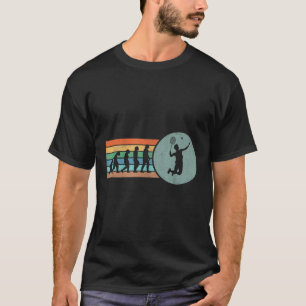 Camiseta Evolução Retro de Badminton Peteca Badminto Vintag