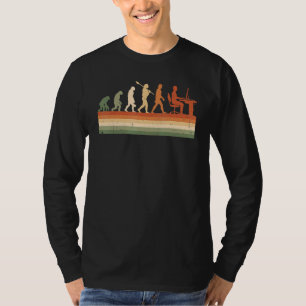 Camiseta Evolução Retro do Homem Programador de Computador