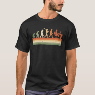 Camiseta Evolução Retroativa Do Man Computer Programmer Gee