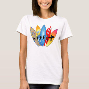 Camiseta Evolução surfando