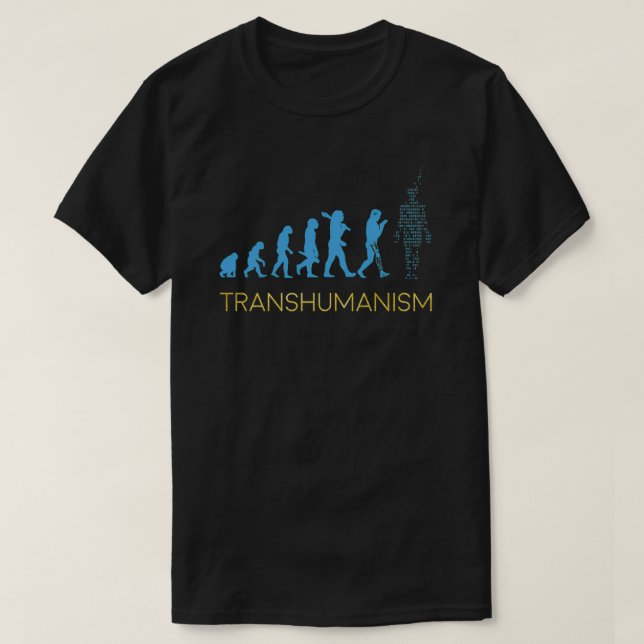 Camiseta Evolução transumista (Frente do Design)