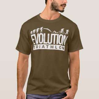 Camiseta Evolução Triathlon Funny Triathlete Caveman impres