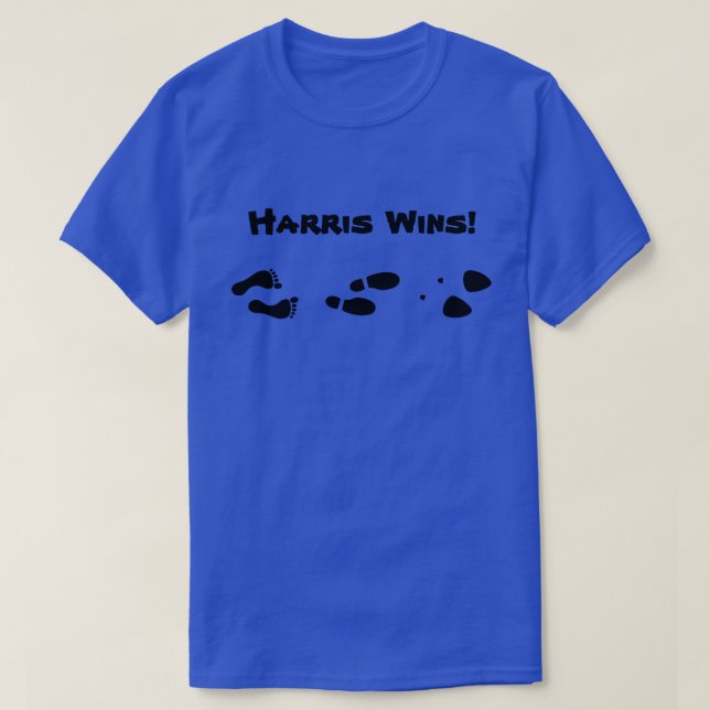 Camiseta Evolução Votação Blue Lotus para POTUS Harris ganh (Frente do Design)