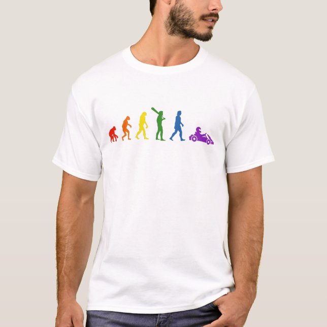 Camiseta Evolucion del karting LGTBI (Frente)