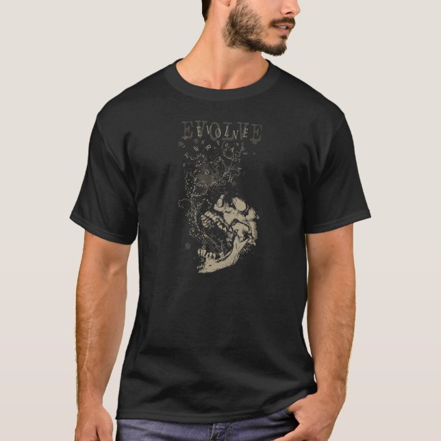 Camiseta Evoluir-Crânio (Frente)