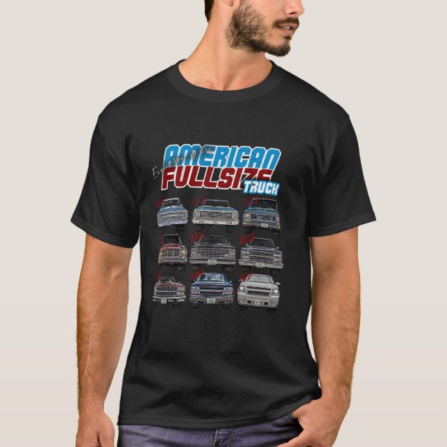 Camiseta Evolution american fullsize truck squarebody Blaze (Frente)