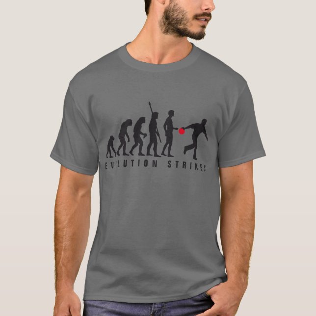 Camiseta evolution bowling (Frente)