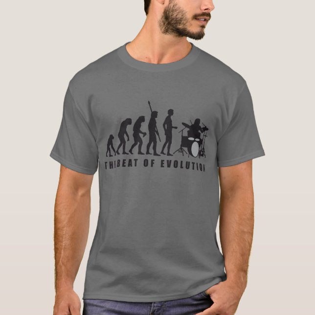Camiseta evolution drummer (Frente)