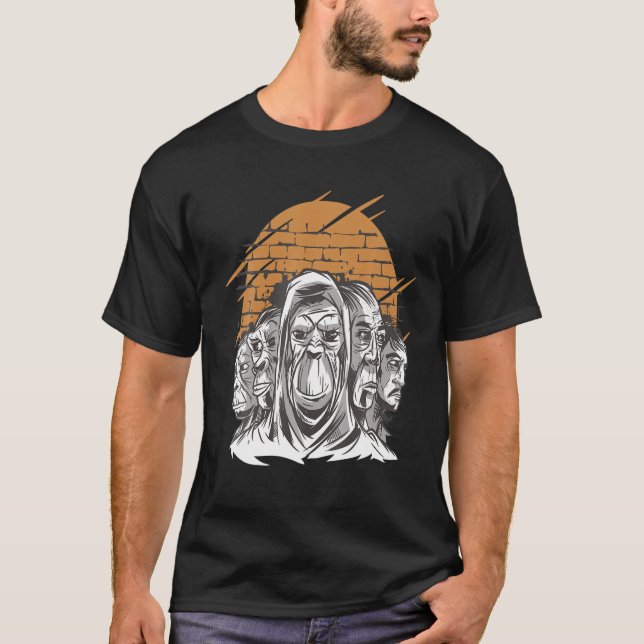 Camiseta Evolution Fanart Novelty Design (Frente)