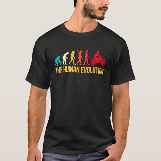 Camiseta Evolution Graphic Dirt Biker Motorcycle Enduro Mot (Frente)