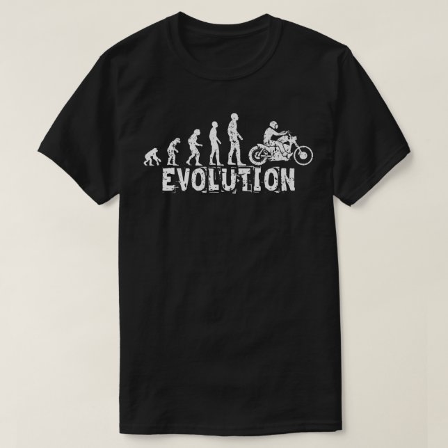 Camiseta Evolution motorbike (white)   (Frente do Design)