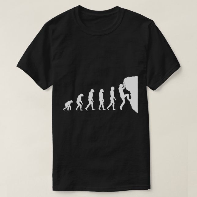 Camiseta Evolution of Climbing  (Frente do Design)