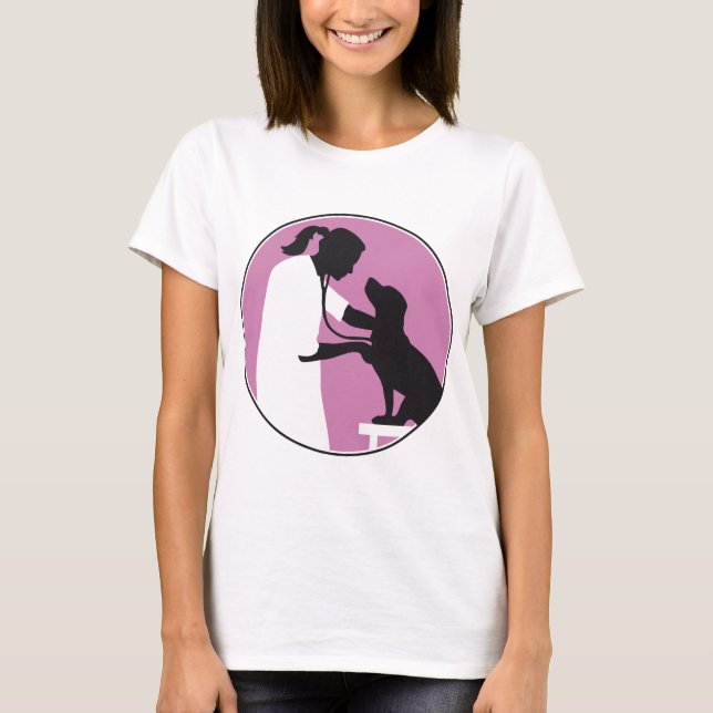 Camiseta evolution of ele veterinarian (Frente)