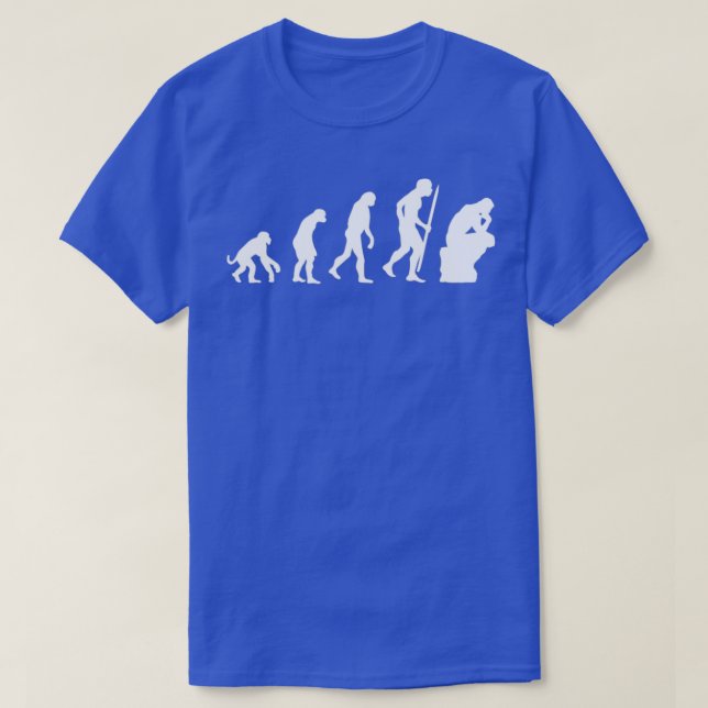 Camiseta Evolution of the thinker philosophy philosopher (Frente do Design)