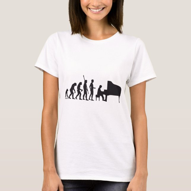 Camiseta evolution piano (Frente)