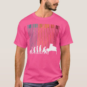 Camiseta Evolution Piano Músico Teclado Orquestra