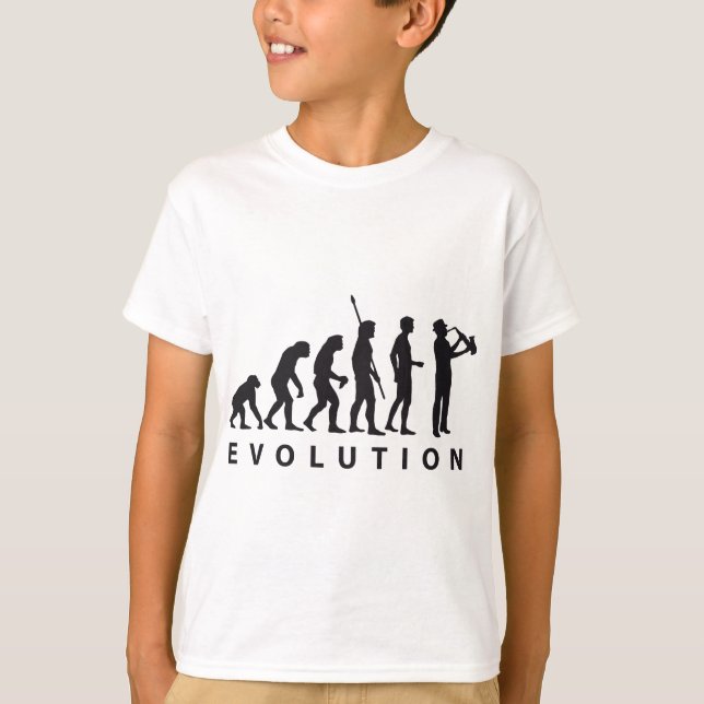 Camiseta evolution saxophon (Frente)