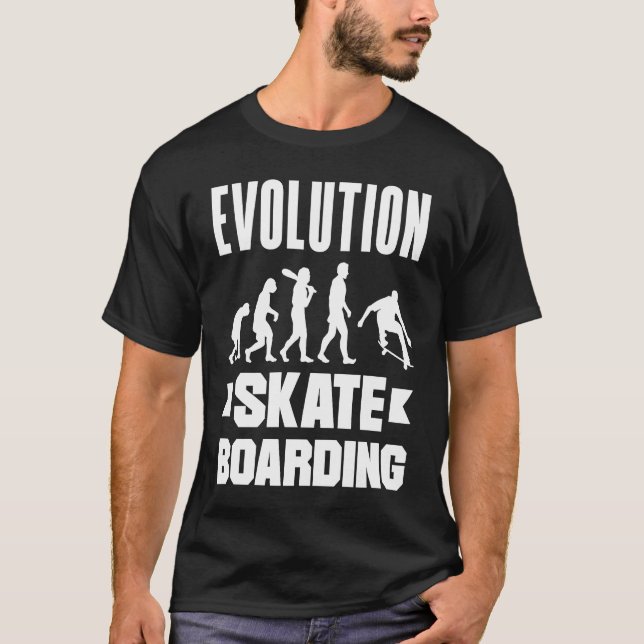 Camiseta Evolution Skateboarding Skate Retro Streetwear  2 (Frente)