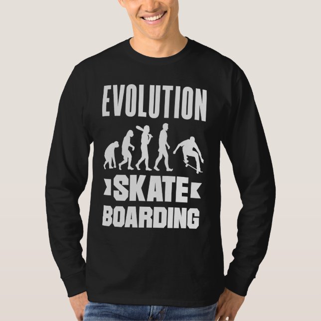 Camiseta Evolution Skateboarding Skate Retro Streetwear  2 (Frente)