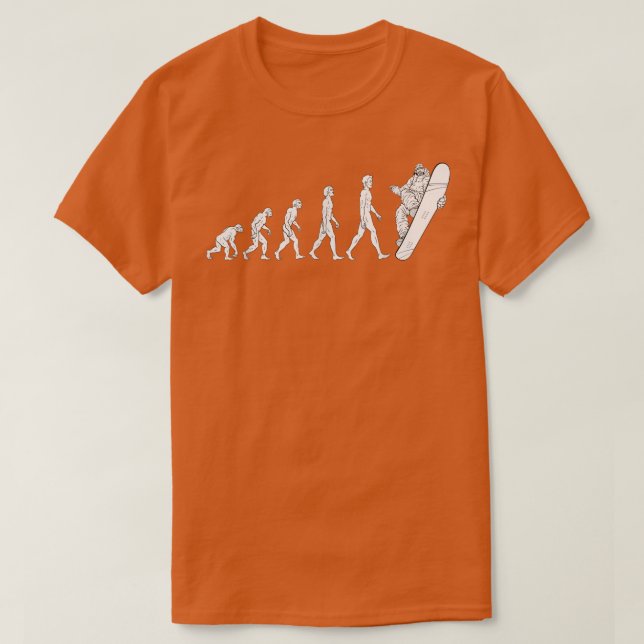 Camiseta Evolution Snowboard Excelente Oferece Snowboard (Frente do Design)