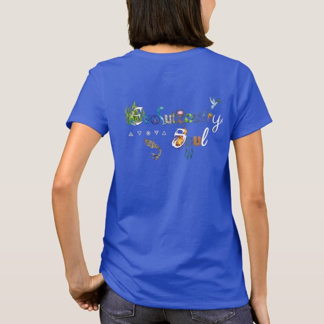 Camiseta EvoS: Pescoço Básico De Tripulação Colorida (Verso)