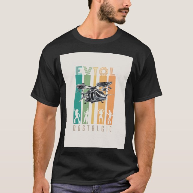 Camiseta EVTOL Nostalgs for Air Taxi AAM UAM VTOL (Frente)