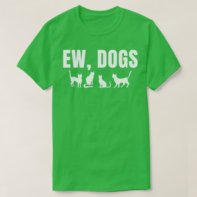 Camiseta Ew Cães Engraçados Puppy Pet Cat Amante de os anim (Frente do Design)