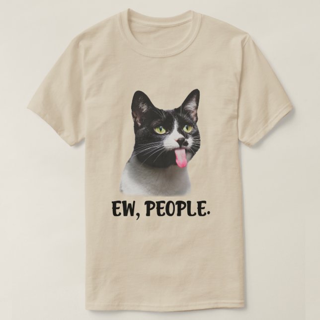Camiseta Ew People cute cat meme (Frente do Design)