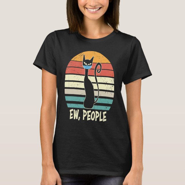 Camiseta Ew Pessoas Black Cat Essential (Frente)