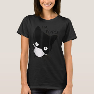 Camiseta Ew Pessoas Black Cat Mask Quarantine 2020 Tee