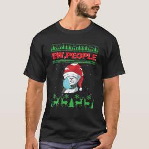 Camiseta Ew Pessoas Cat Face Máscara Feia Quarentena de Na