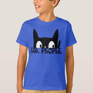 Camiseta Ew Pessoas Engraçadas Gatinhos Negros