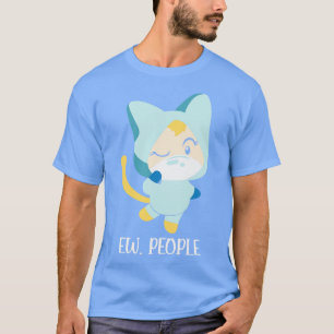 Camiseta Ew Pessoas Engraçado Gato Vestindo Mask introverti