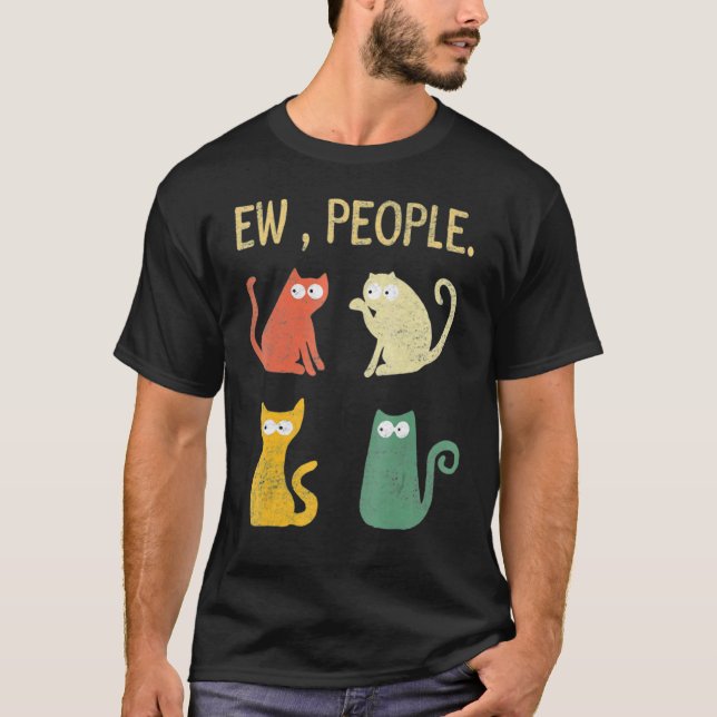 Camiseta Ew Pessoas Gato Meowy Essentia 1 (Frente)