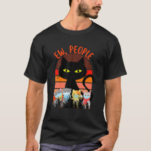 Camiseta Ew Pessoas - Máscara de gato preto - Quarentena -
