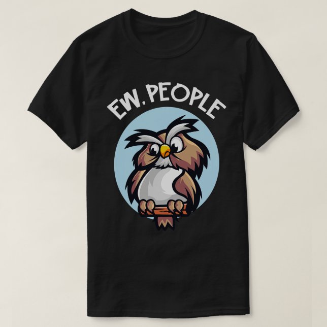 Camiseta Ew Pessoas Owl (Frente do Design)