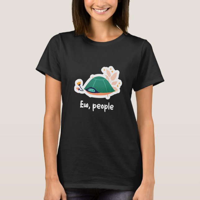 Camiseta Ew Pessoas Tortoise Land Turtles (Frente)