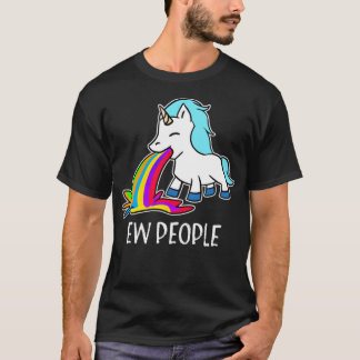 Camiseta Ew, Pessoas Unicorn Vomitando animação engraçada d
