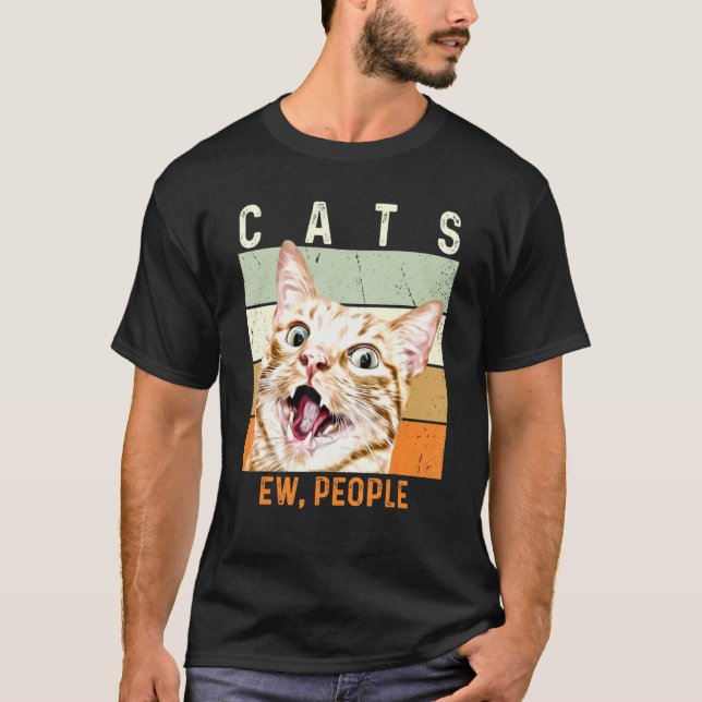 Camiseta Ew Pessoas Vintage Cat (Frente)