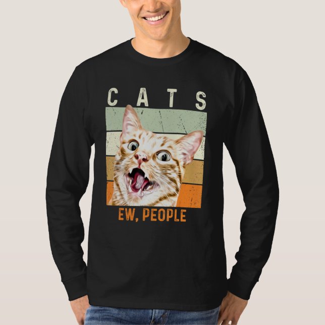 Camiseta Ew Pessoas Vintage Cat (Frente)