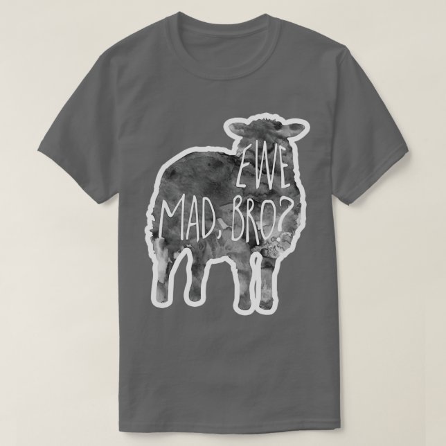 Camiseta EWE, mano, ovelha Pun (Frente do Design)