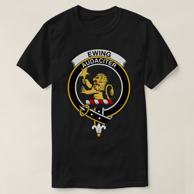 Camiseta Ewing Crest Tartan Clan Scottish Clan 1 (Frente do Design)
