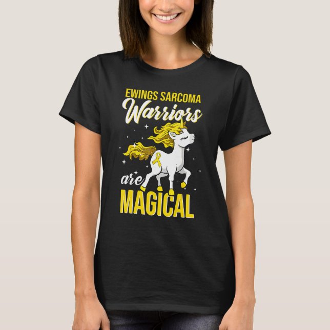 Camiseta Ewing Sarcoma Awarement Unicorn (Frente)
