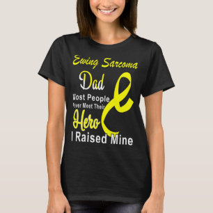 Camiseta Ewing Sarcoma Sensibilizar Pai Fita Amarela Padre