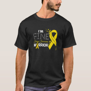 Camiseta Ewing Sarcoma Warrior Eu sou Fine Feather