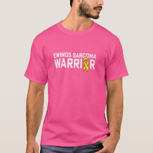 Camiseta Ewing Sarcoma Warrior Yellow Awarness Mês de Ju