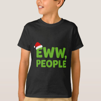 Camiseta Eww People Santa Hat Funny Christmas Men Women 