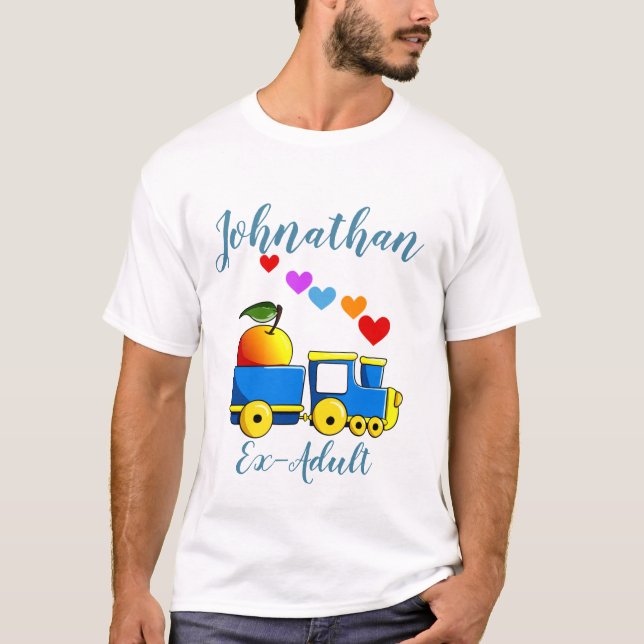 Camiseta Ex Adulto Engraçado Personalizado (Frente)