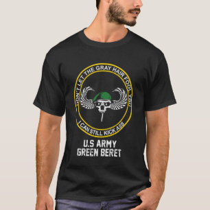 Camiseta Ex Boina Verde Engraçado Homem Velho Força Especia